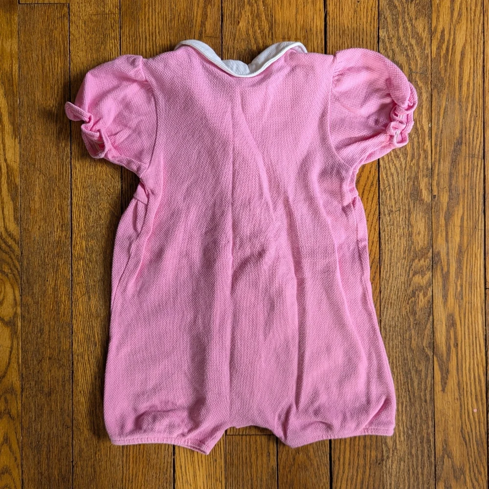 Vintage 00's Baby Oshkosh B'gosh 6-9M Pink One-piece Romper